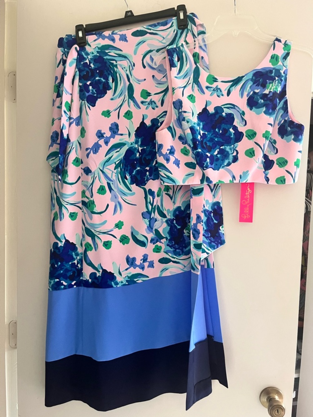 Lilly Pulitzer sz6 Jemma Two-Piece Floral Crop Top and Maxi Skirt ($248)